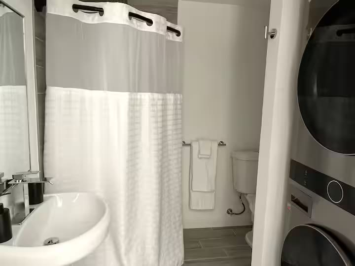 Detached Studio Guesthouse bathroom at a direct-booking vacation rental in Phoenix, Arizona