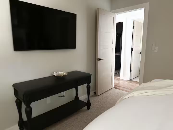 Weiss Lake House with Private Dock bedroom storage at a direct-booking vacation rental in Cedar Bluff, Alabama